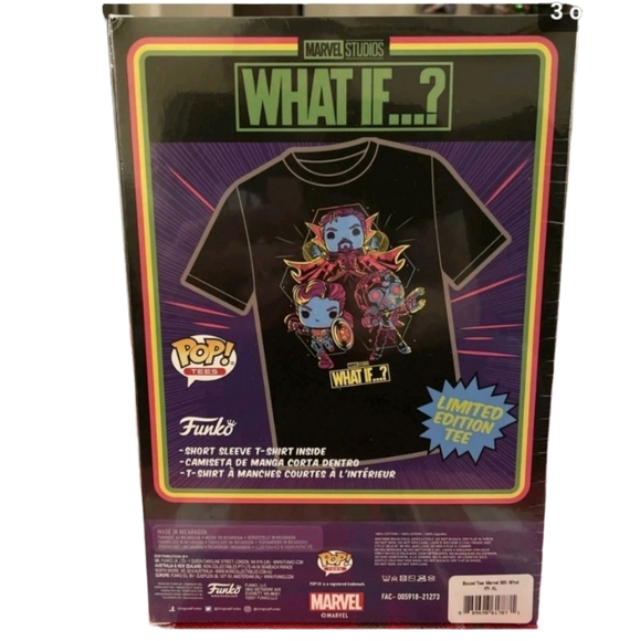 Funko Pop Marvel Studios - What If Blacklight T-Shirt - Picture 2 of 3